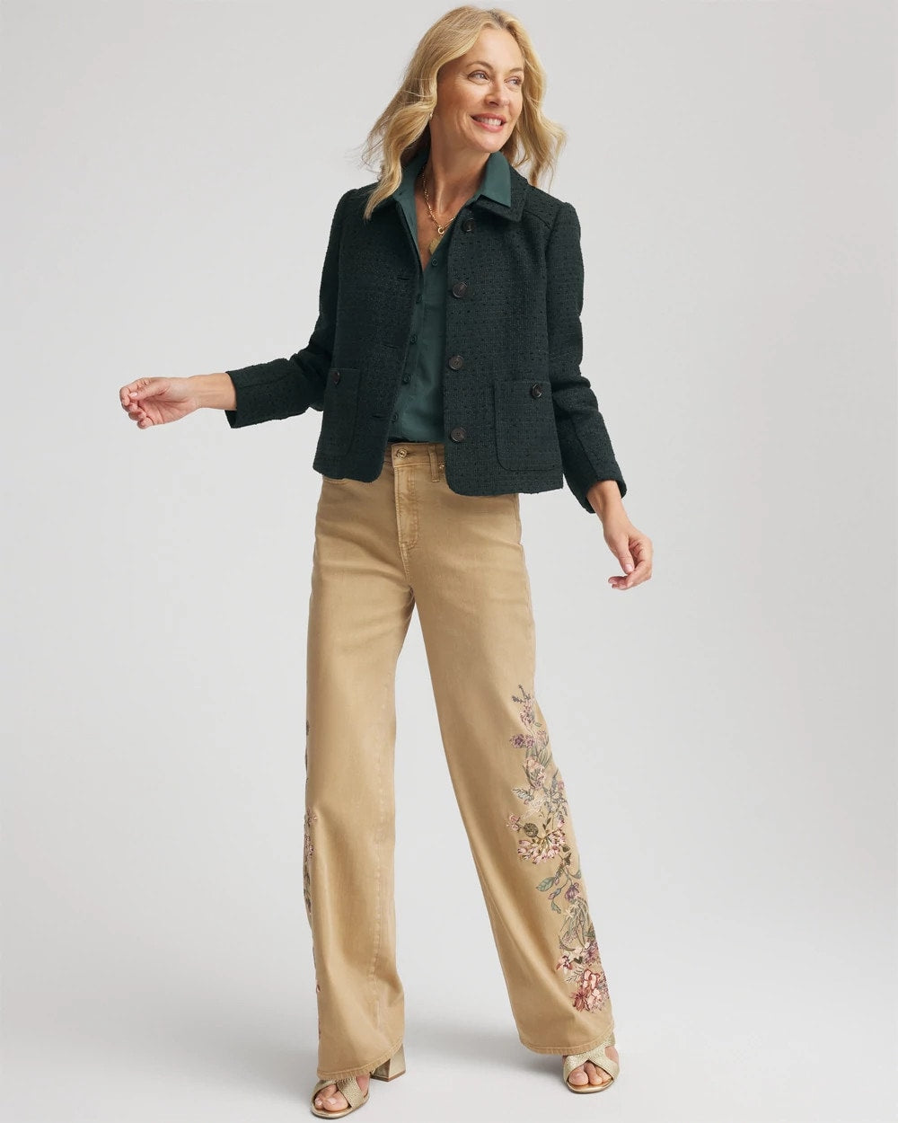 Tweed Cropped Jacket - Chico's