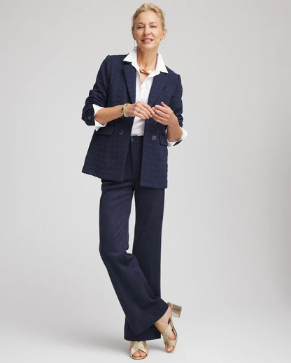 Textured Single-Breasted Knit Blazer - Chico's