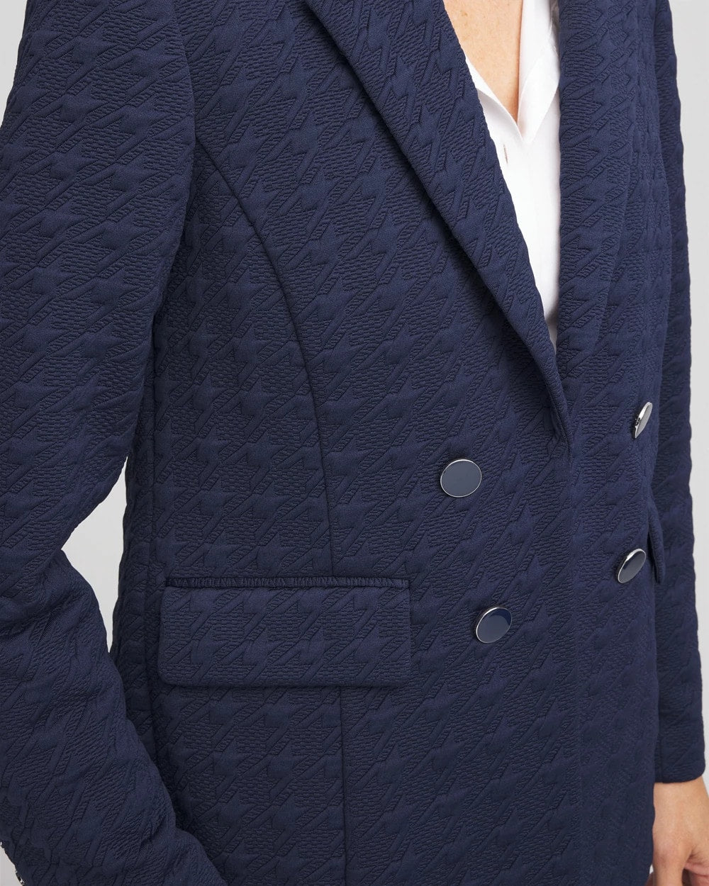 Textured Single-Breasted Knit Blazer - Chico's