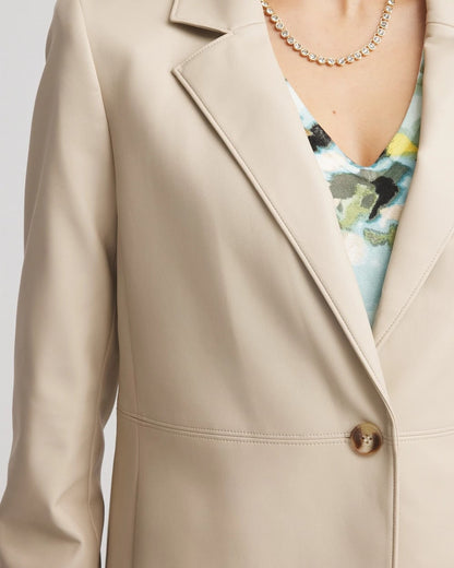 Faux Leather Blazer - Chico's