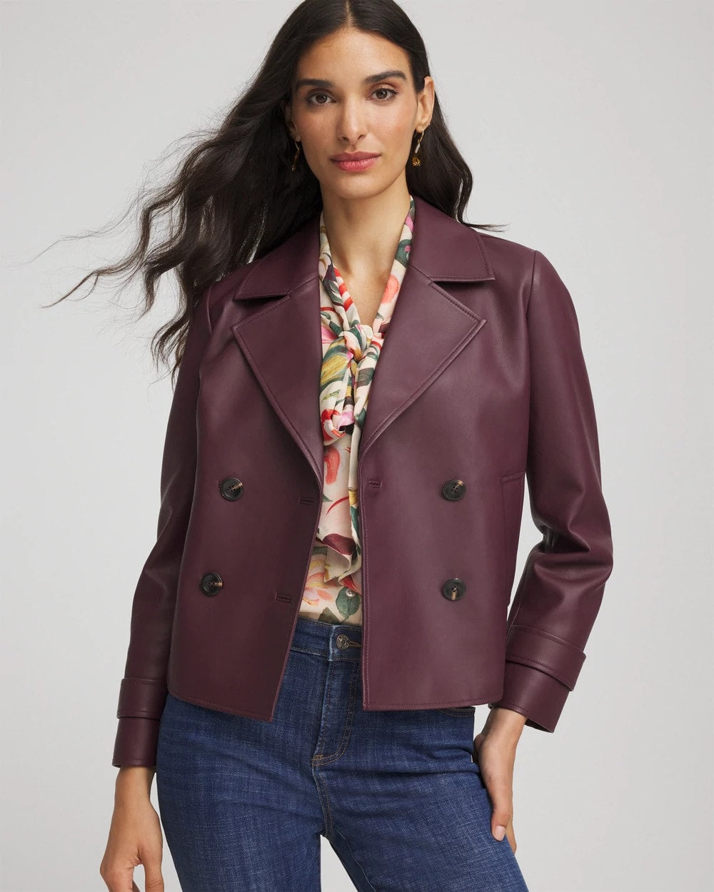 Faux Leather Trench Coat - Chico's
