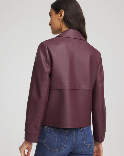 Faux Leather Trench Coat - Chico's