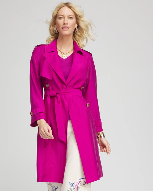 Double-Breasted Trench Coat - Chico's