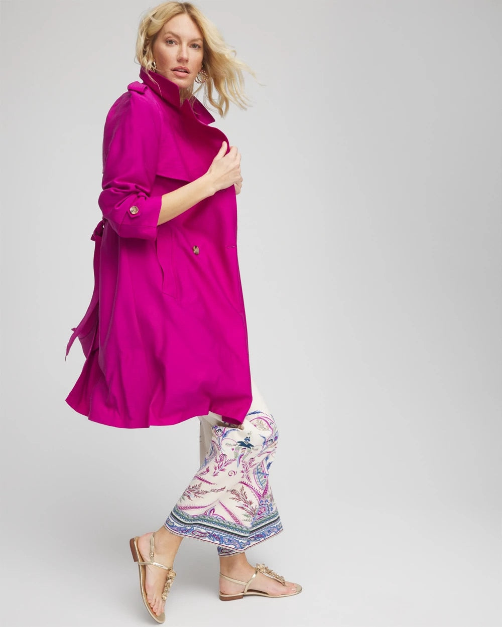 Double-Breasted Trench Coat - Chico's