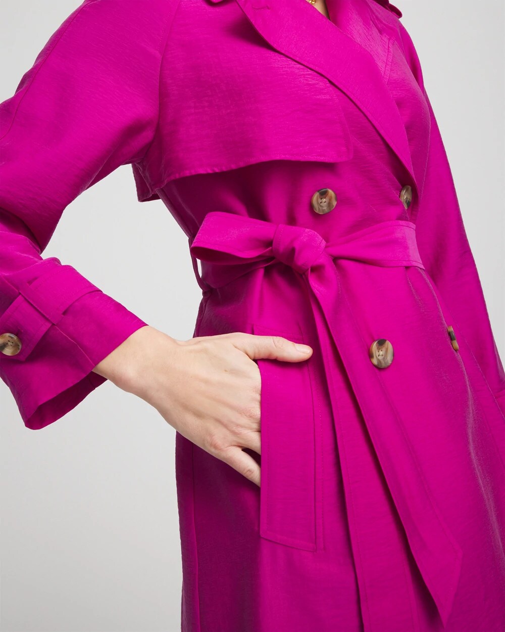 Double-Breasted Trench Coat - Chico's