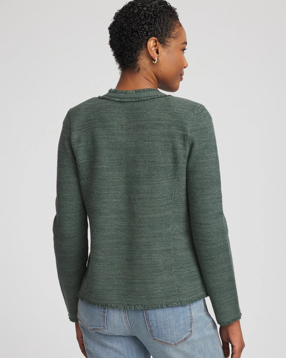 Embroidered Cotton-Blend Jacket - Chico's