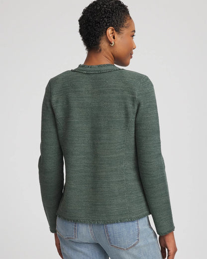 Embroidered Cotton-Blend Jacket - Chico's