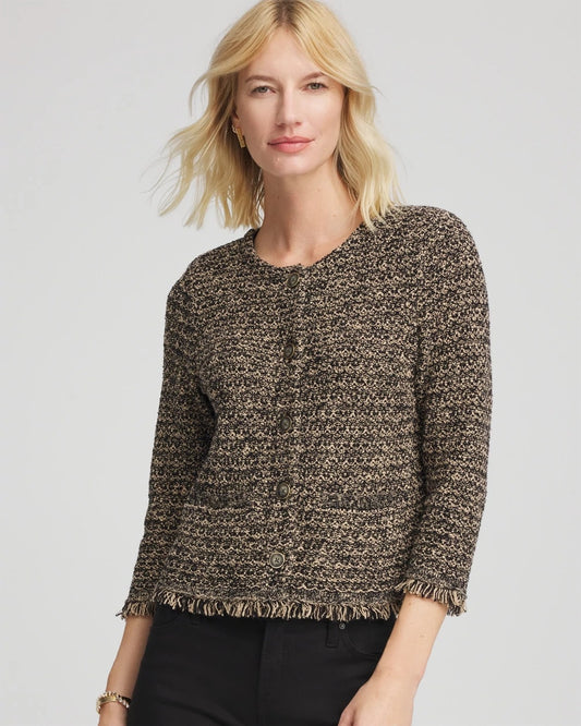 Tweed Cropped Jacket - Chico's
