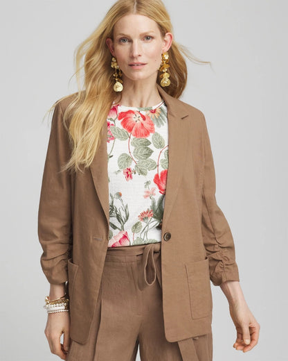 Linen Stretch Blazer - Chico's