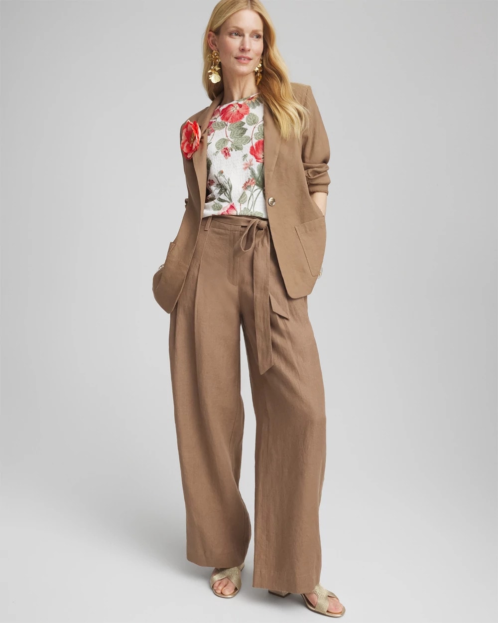 Linen Stretch Blazer - Chico's