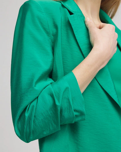 Cropped Ruched Sleeve Blazer - Chico's