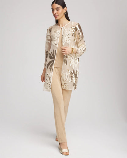 Travelers™ Collection Sequin-Mesh Jacket - Chico's