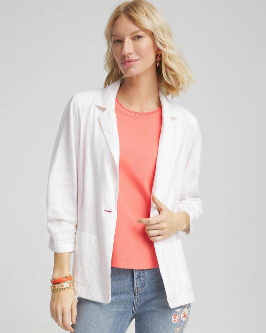 Linen Stretch Blazer - Chico's