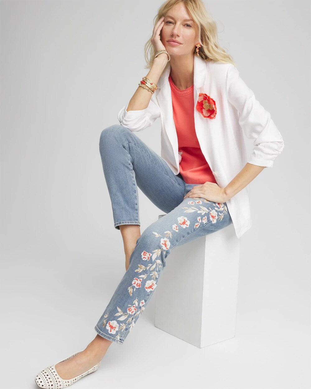 Linen Stretch Blazer - Chico's