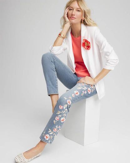 Linen Stretch Blazer - Chico's