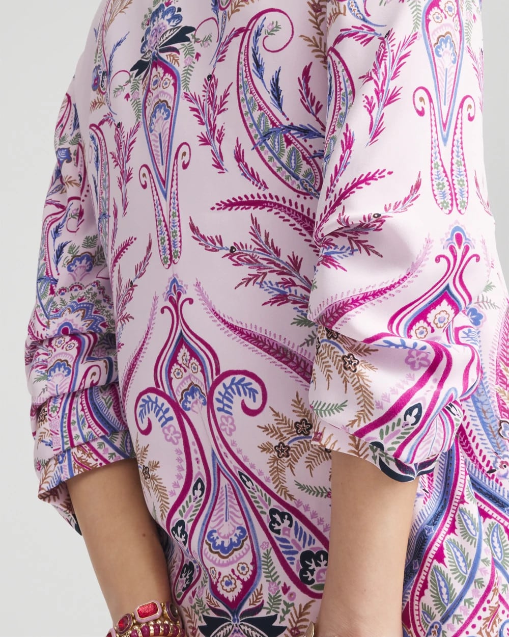 Ruched Sleeve Paisley Blazer - Chico's