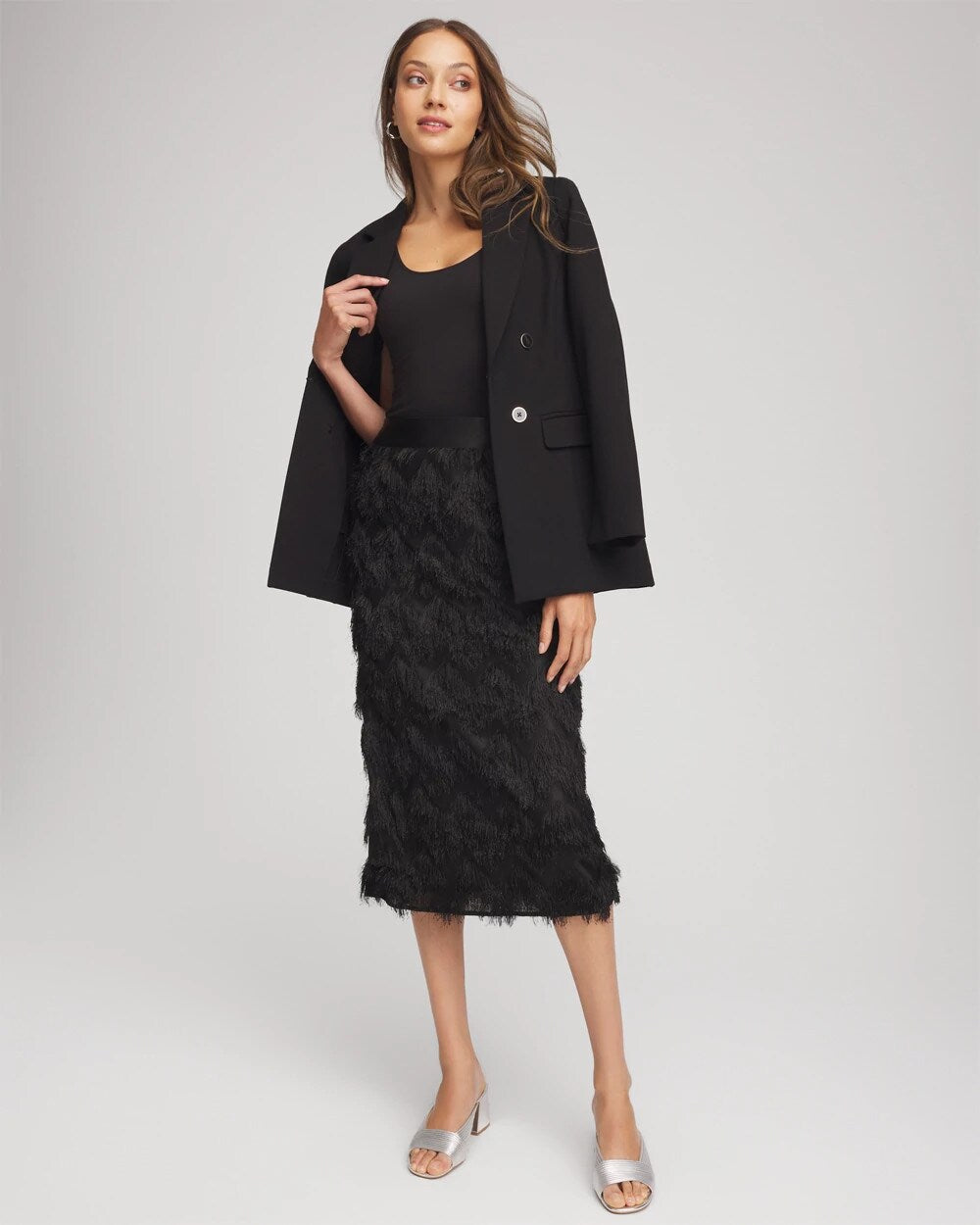 Chevron Fringe Party Skirt - Chico's