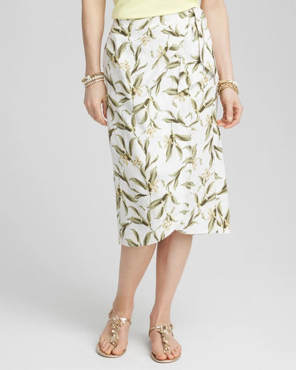 Linen Midi Wrap Skirt - Chico's