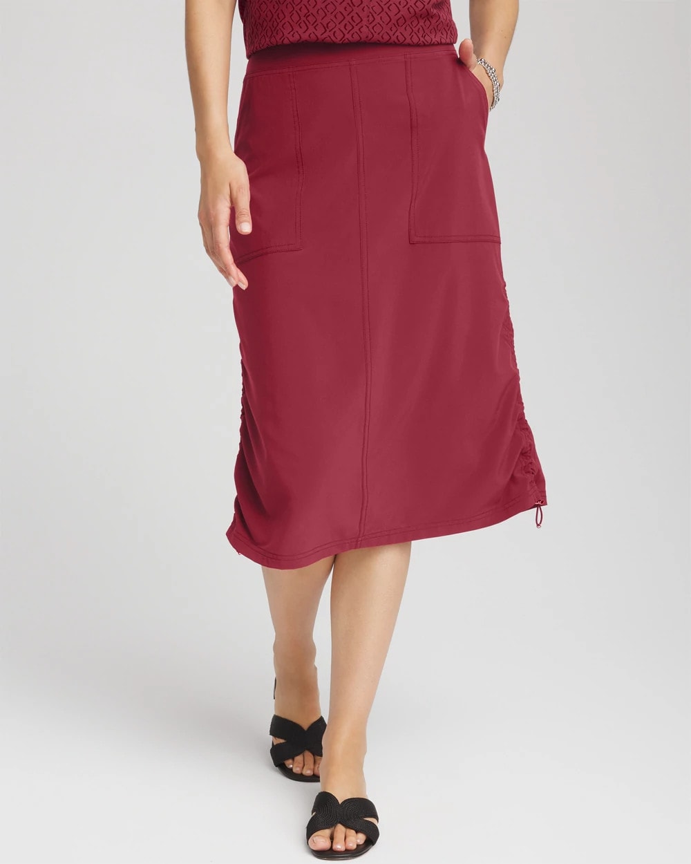 Zenergy® UPF Bungee-Hem Pull-On Skirt - Chico's
