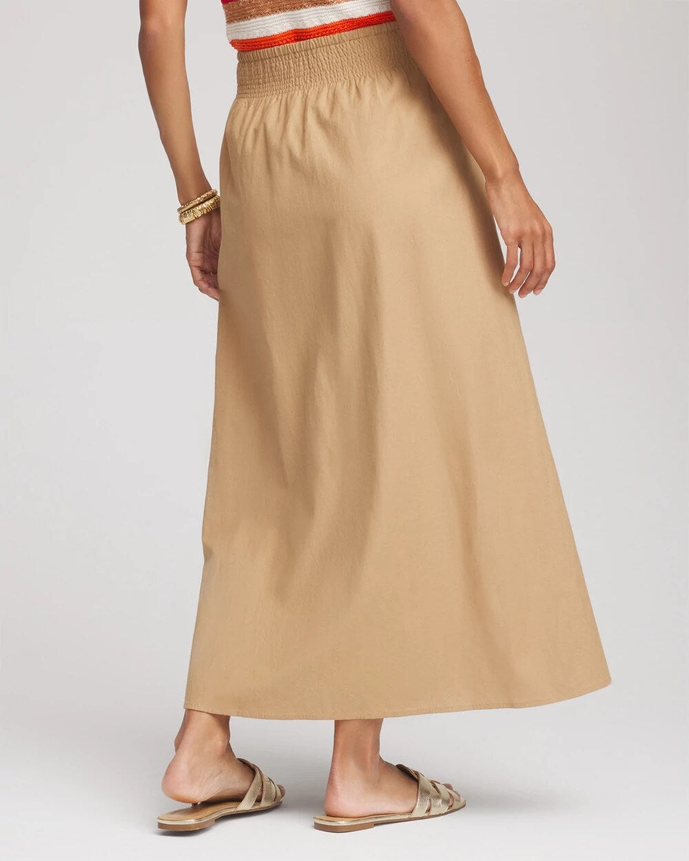 Smocked Pull-On Midi Skirt - Chico's