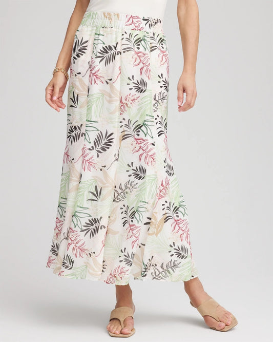 Floral Embroidered Crinkle Maxi Skirt - Chico's