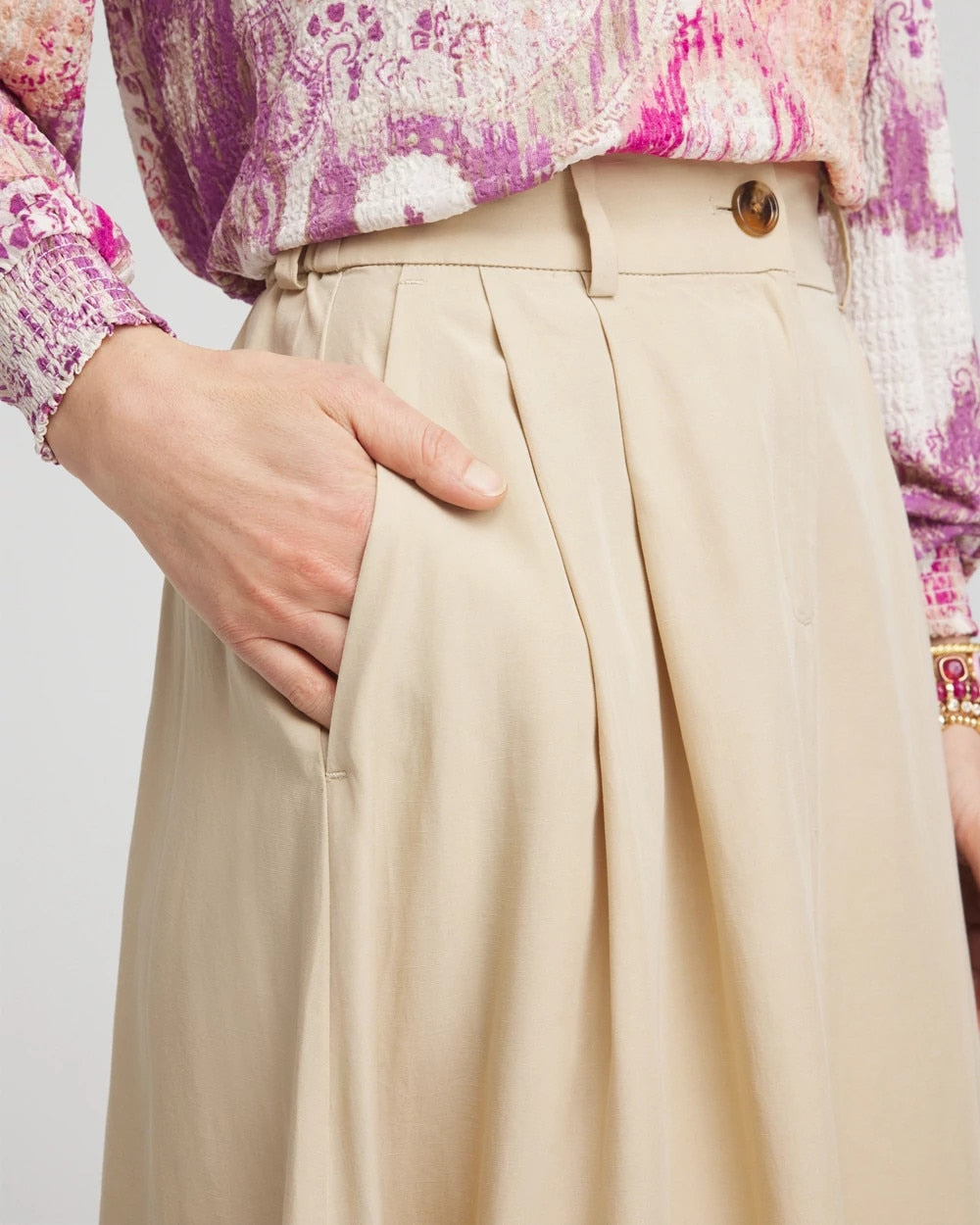 Pleated A-Line Midi Skirt - Chico's