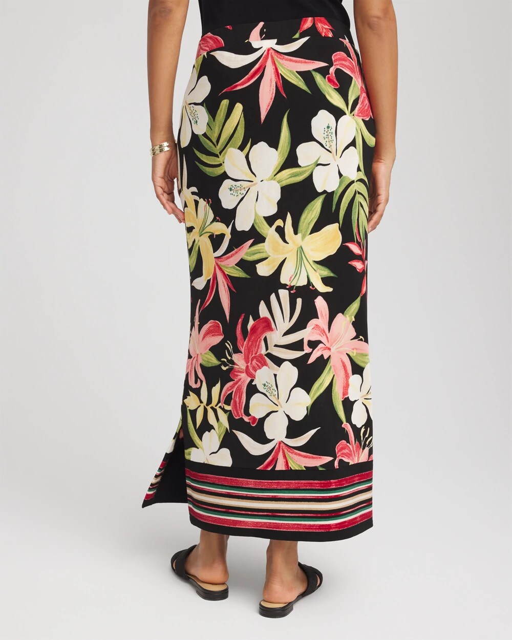 Travelers™ Tropical-Lily Midi Skirt - Chico's