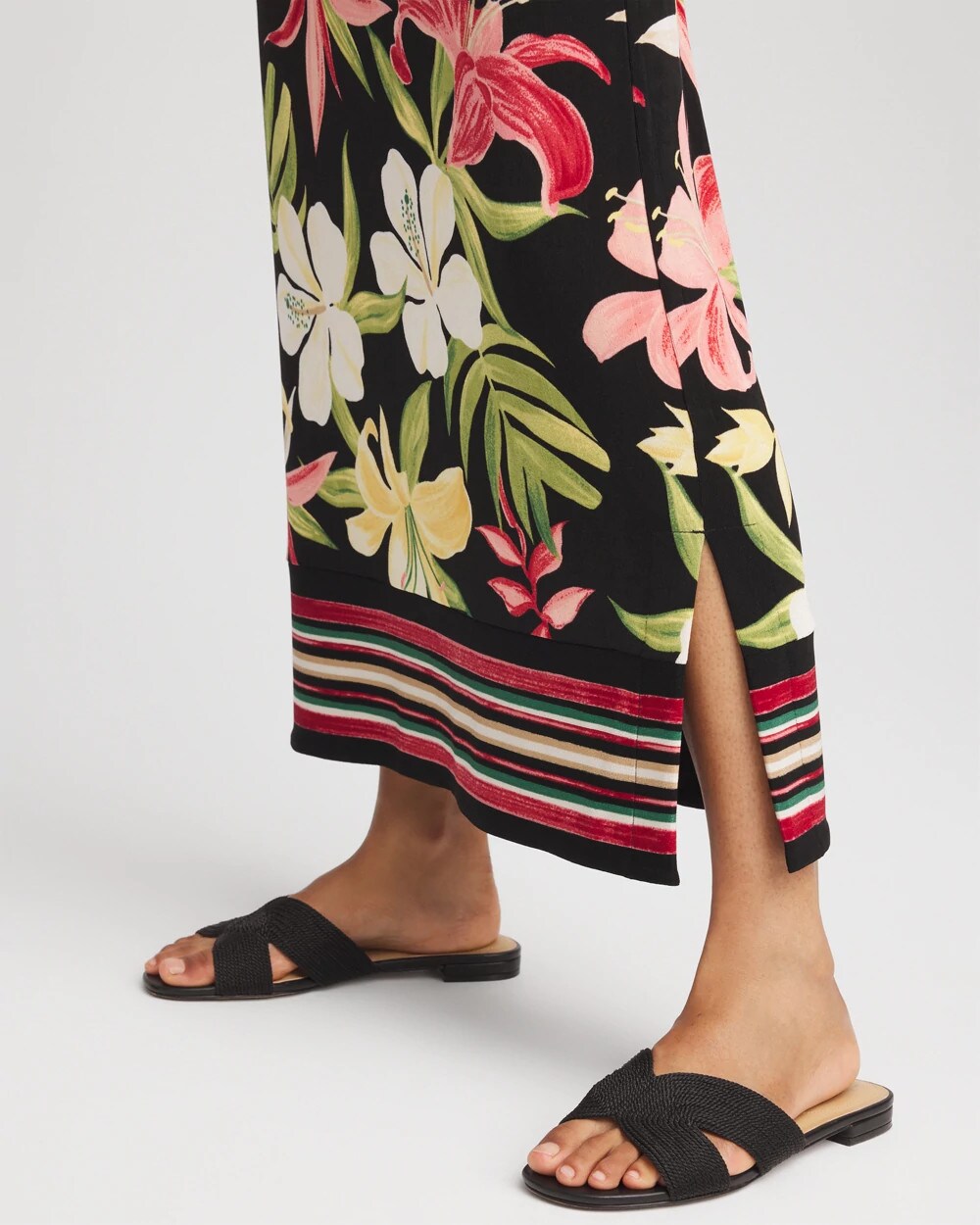 Travelers™ Tropical-Lily Midi Skirt - Chico's