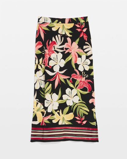 Travelers™ Tropical-Lily Midi Skirt - Chico's