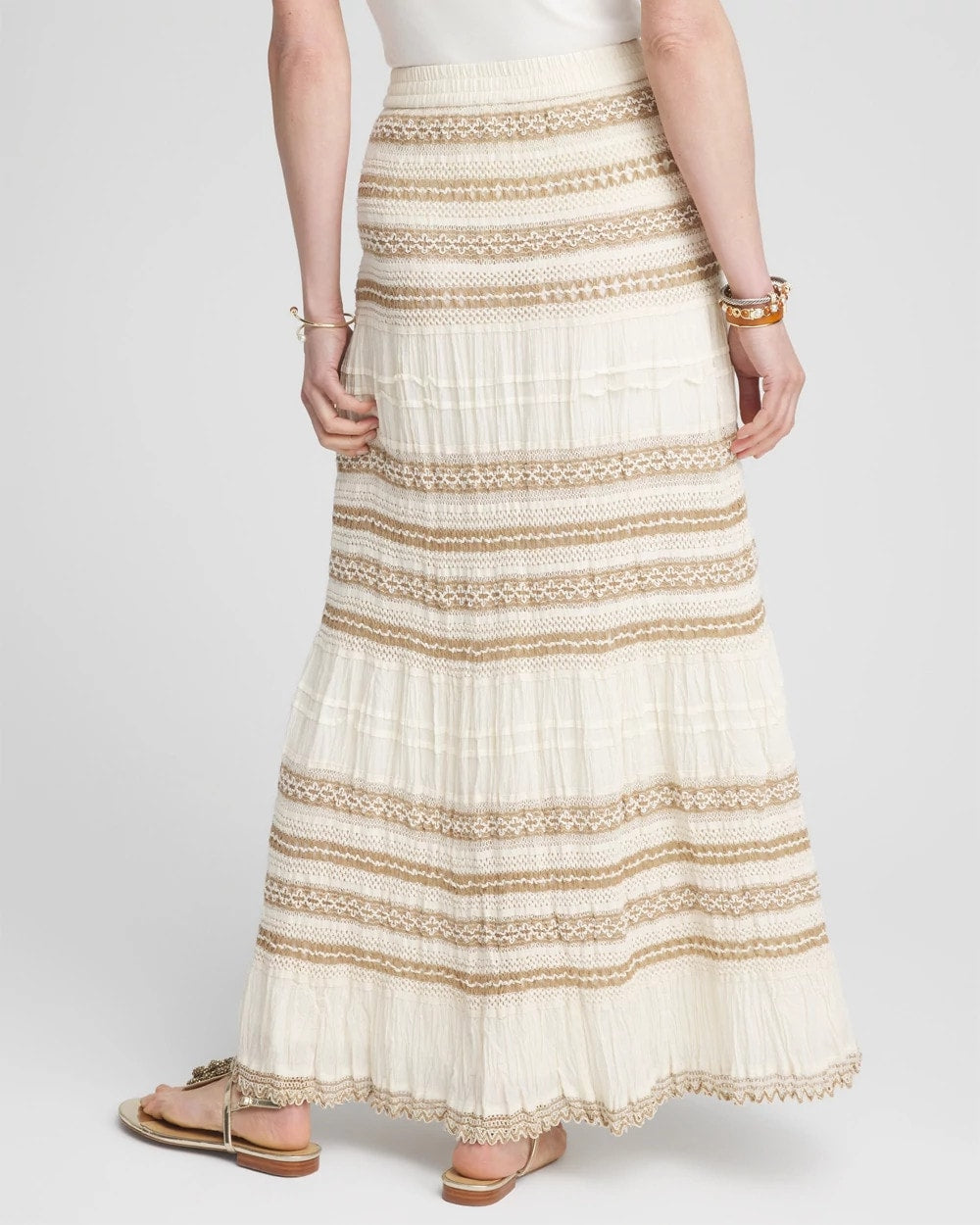 Crochet Gauze Trim Skirt - Chico's