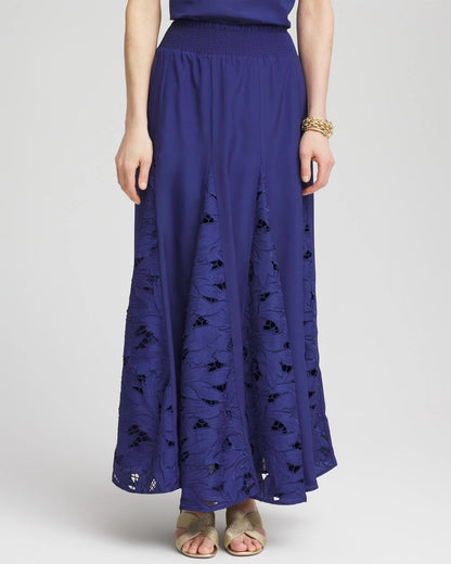 Godet Maxi Eyelet Skirt - Chico's