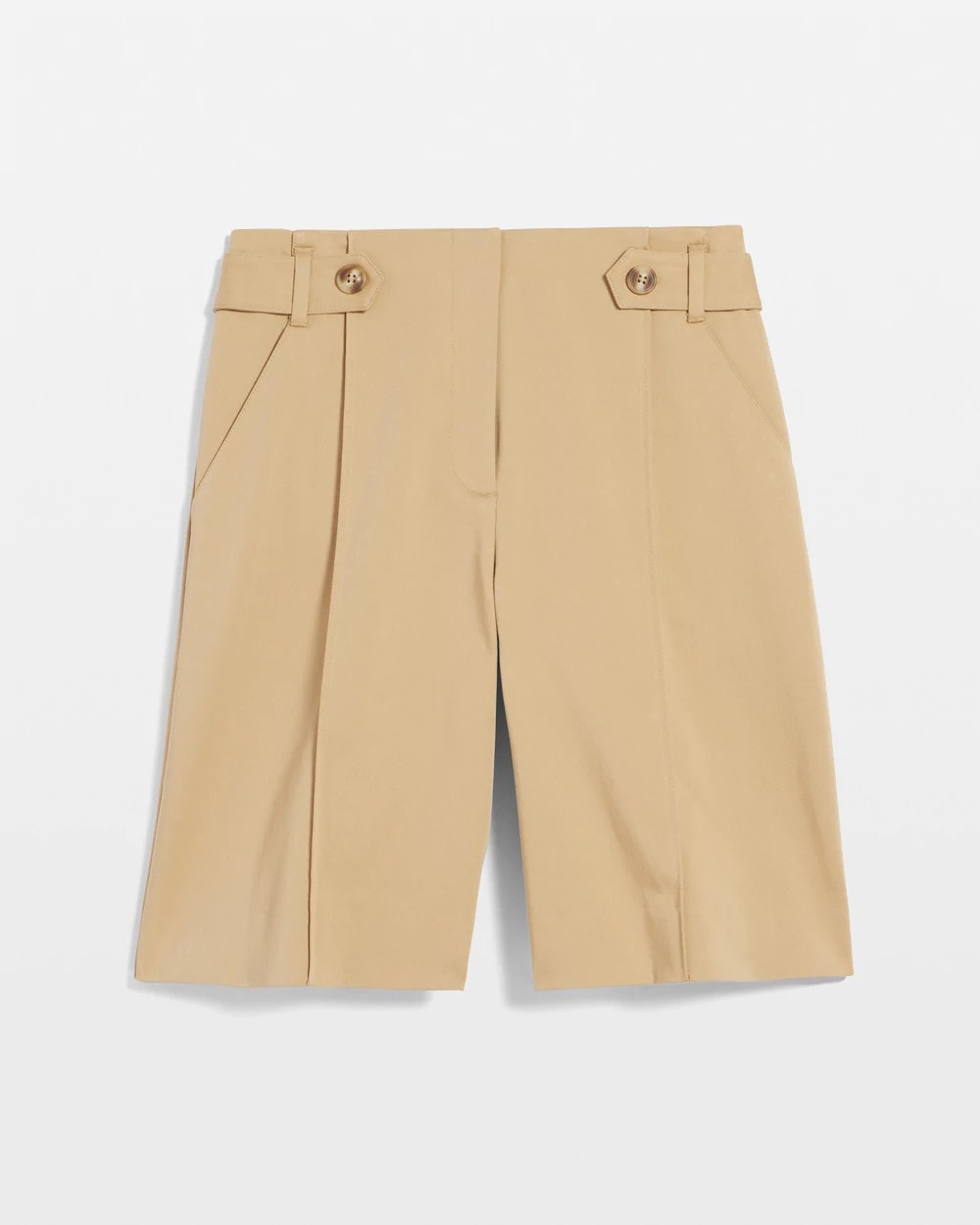Sateen Tab-Front A-line Shorts - Chico's