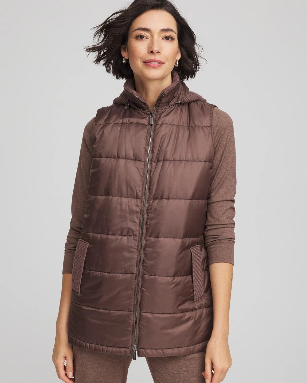 Zenergy® Quilted Hooded Vest - Chico's