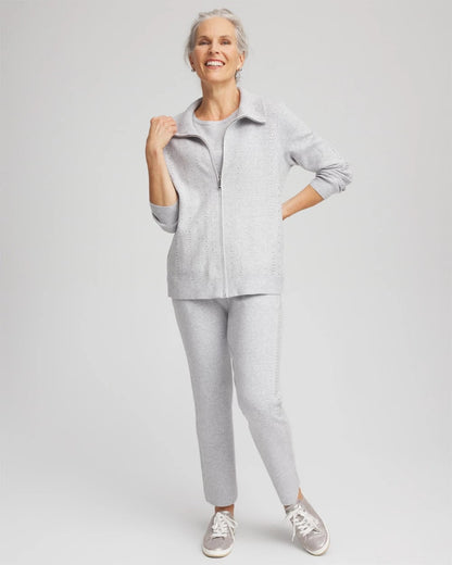 Zenergy® Luxe Diamante Zip Cardigan - Chico's