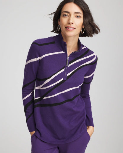 Zenergy® Luxe Morocco Half-Zip Pullover - Chico's