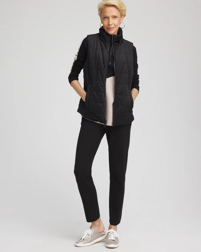 Zenergy® Reversible Velvet Puffer Vest - Chico's