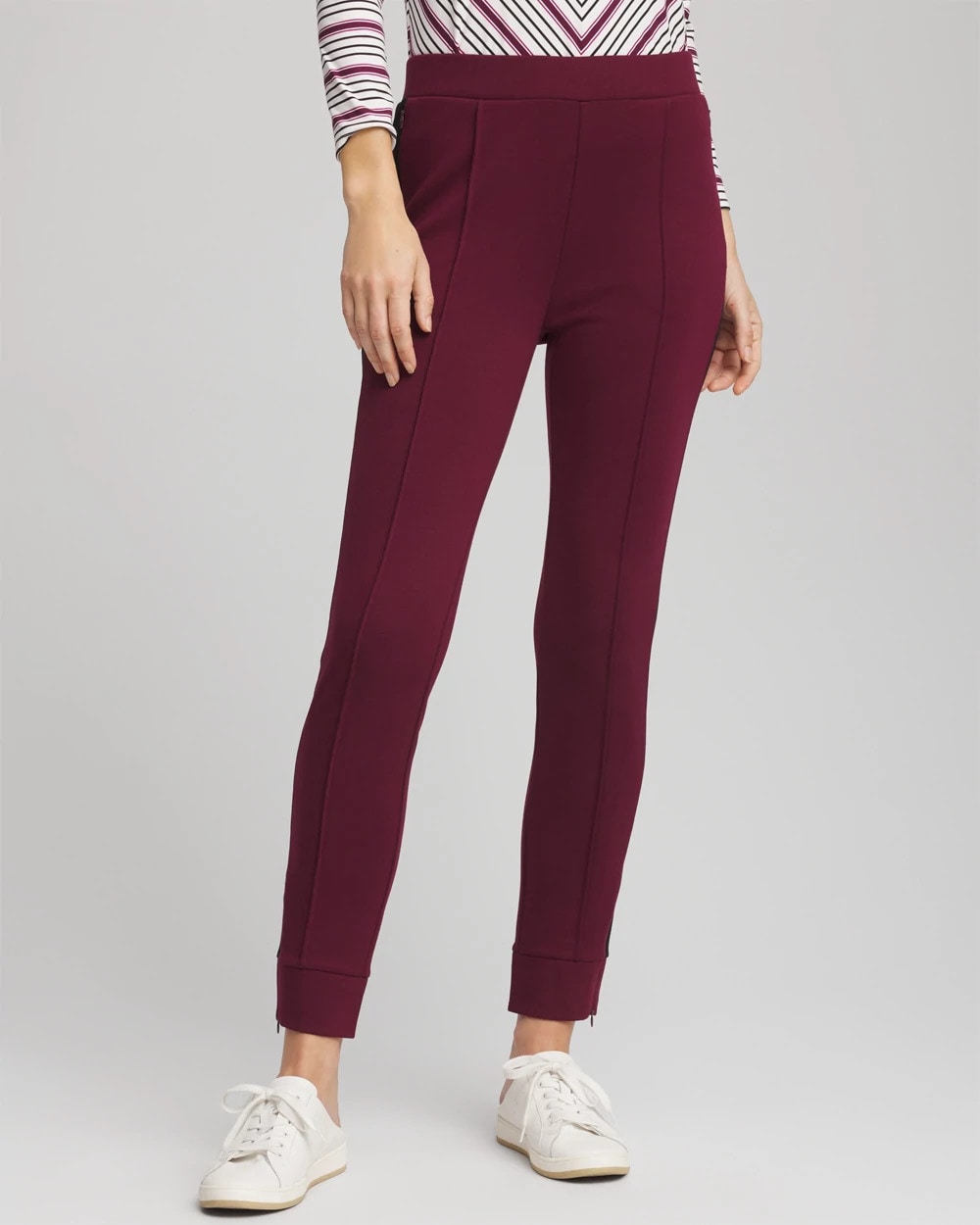 Zenergy® Double-Knit Contrast Ankle Pants - Chico's
