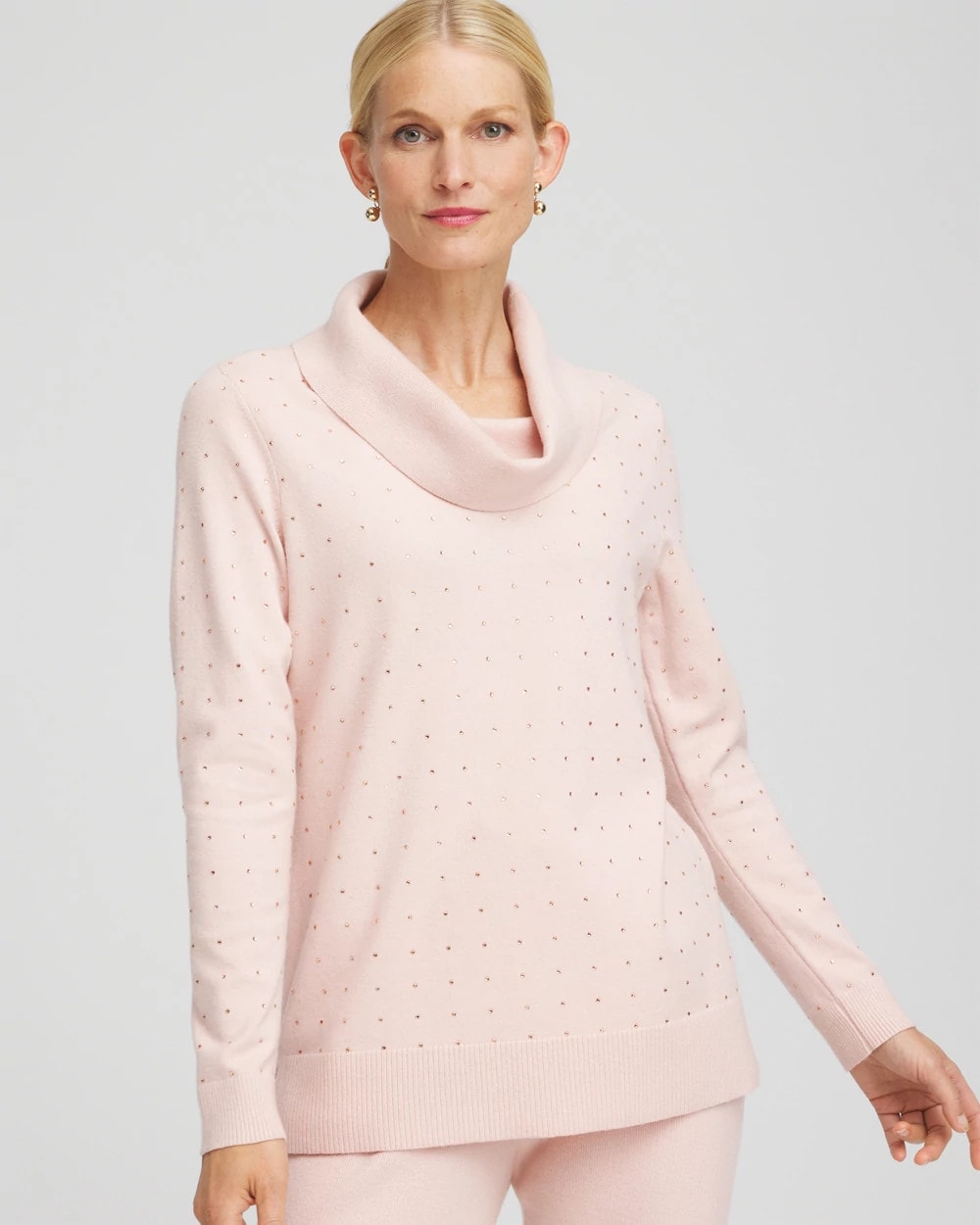 Zenergy® Luxe Diamante Cowlneck Tunic - Chico's