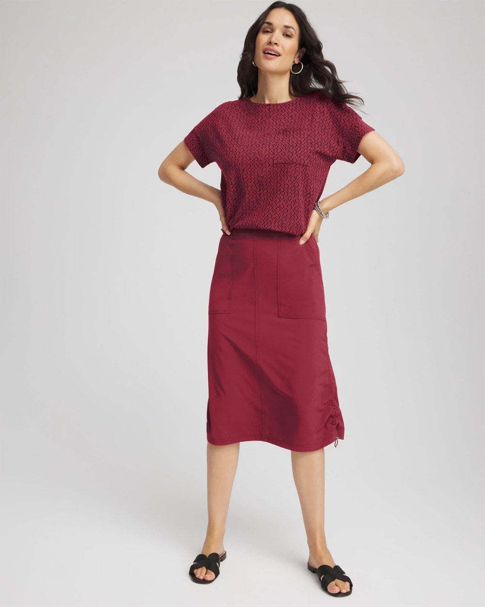 Zenergy® UPF Bungee-Hem Pull-On Skirt - Chico's