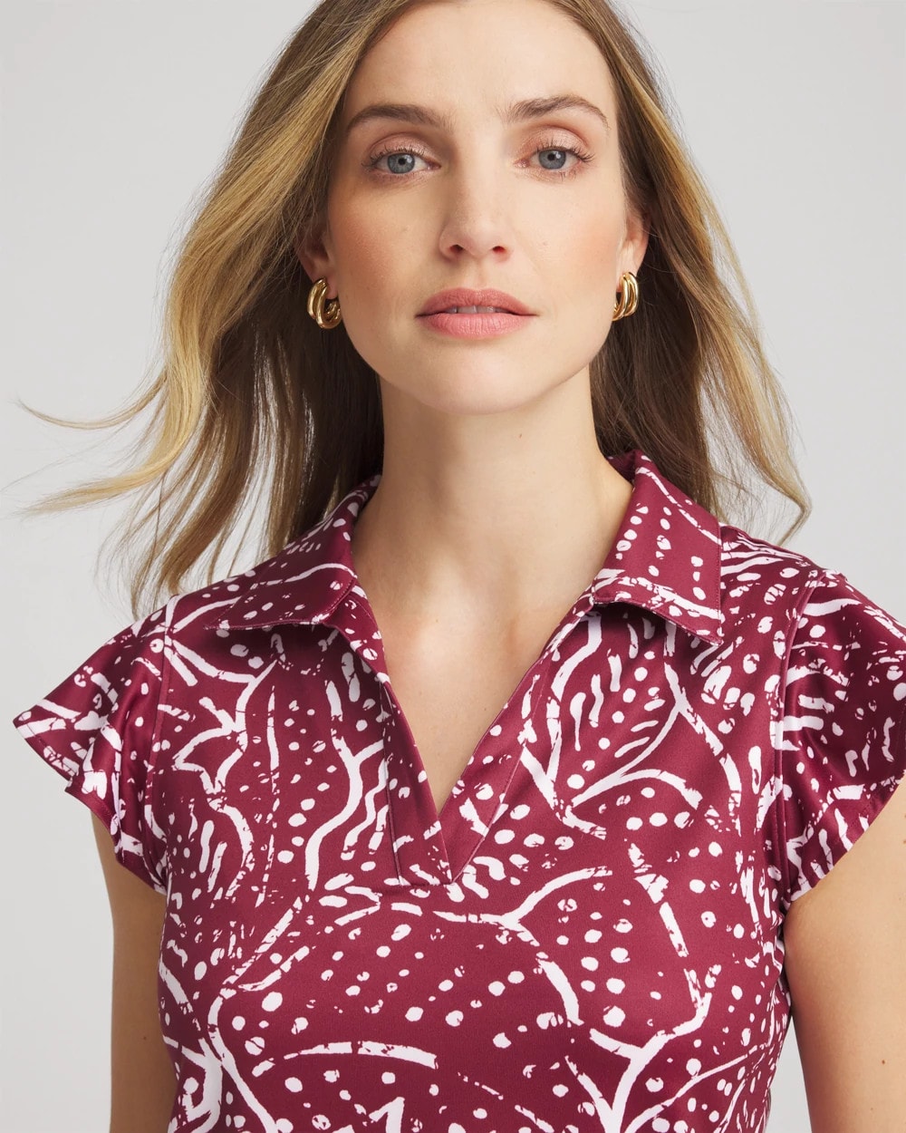 Zenergy® UPF Printed Polo Top - Chico's