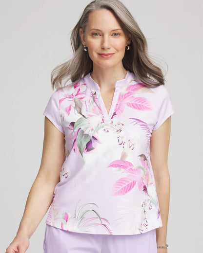 Zenergy® UPF Floral Polo - Chico's