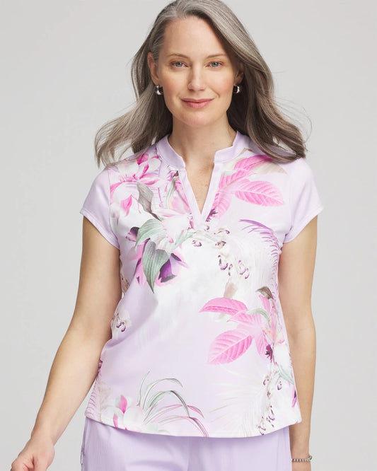 Zenergy® UPF Floral Polo - Chico's