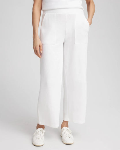 Zenergy® Beach Slub Cropped Pants - Chico's