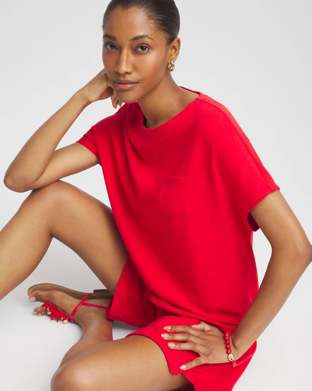 Zenergy® French Terry Pocket Shirt - Chico's