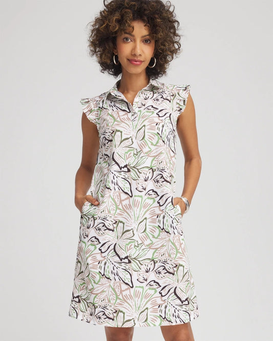 Zenergy® UPF Knit Floral Polo Dress - Chico's