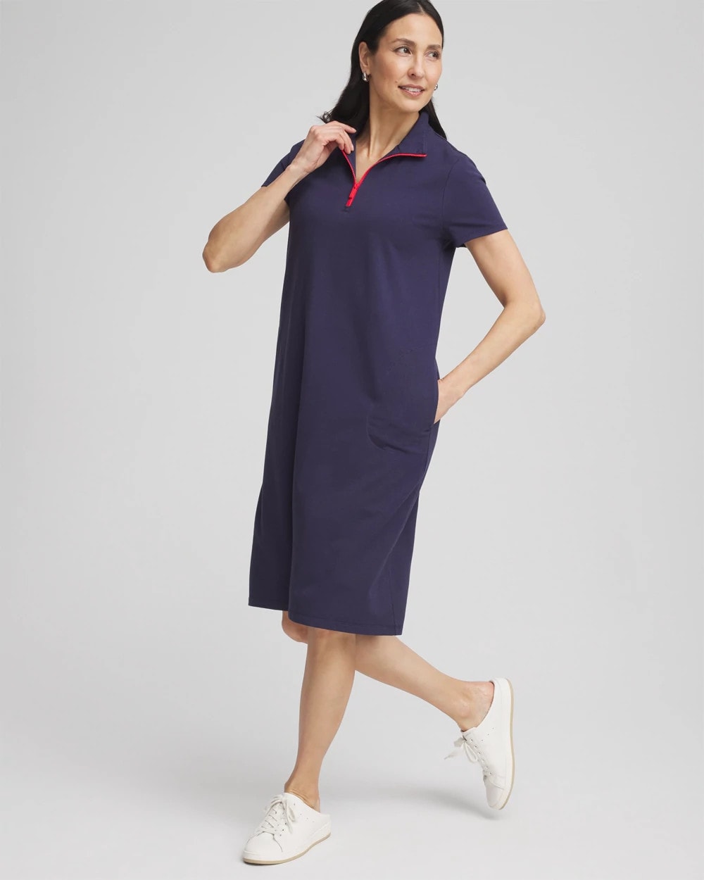 Zenergy® UPF Knit Half-Zip Dress - Chico's