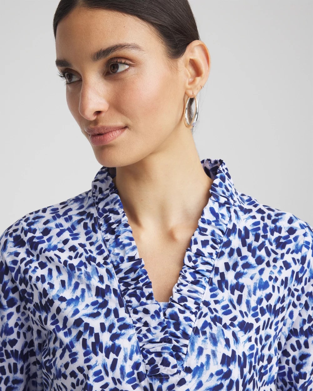 Zenergy® UPF V-Neck Ruffle Top - Chico's