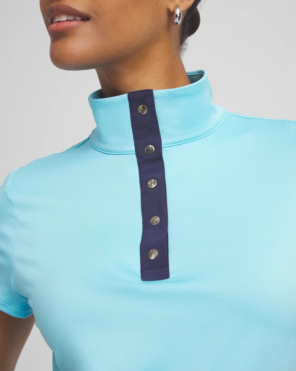 Zenergy® UPF Mockneck Short-Sleeve Top - Chico's