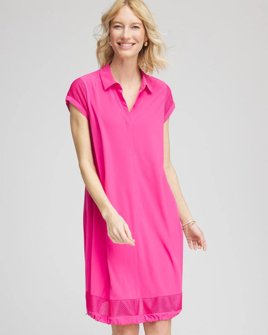 Zenergy® UPF Mesh-Trim Bungee Dress - Chico's