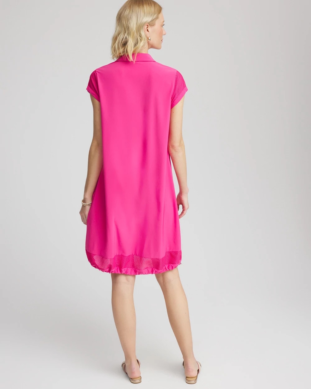 Zenergy® UPF Mesh-Trim Bungee Dress - Chico's